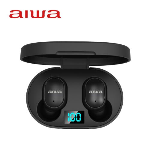【 AIWA | 日本愛華 】 無線藍牙立體聲耳機 AT-X80E (黑/白)|影音多媒體