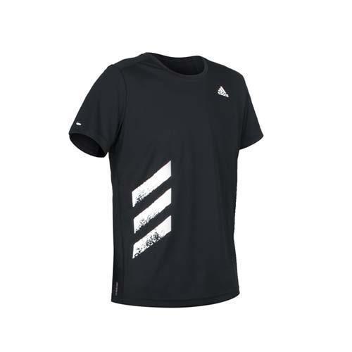 ADIDAS 男短袖T恤-吸濕排汗 運動 慢跑 路跑 上衣 反光 愛迪達