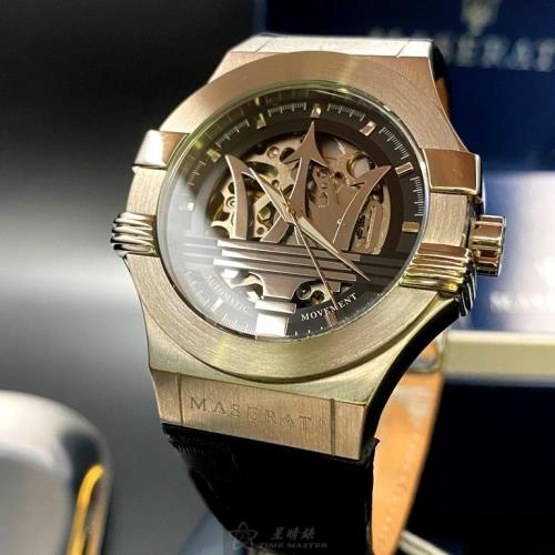 MASERATI瑪莎拉蒂 42mm銀六角形精鋼錶 男女通用錶