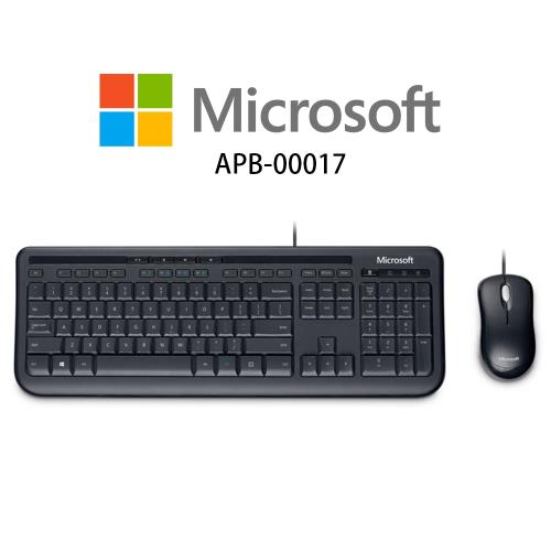 Microsoft微軟 標準滑鼠鍵盤組600 黑(APB-00017)