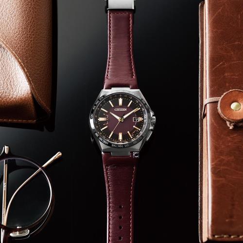 CITIZEN 星辰 GENTS 時尚鈦金屬電波男錶-CB0216-07W