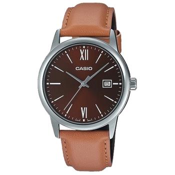 【CASIO 卡西歐】指標錶 皮革錶帶 生活防水 礦物玻璃(MTP-V002L-5B3)