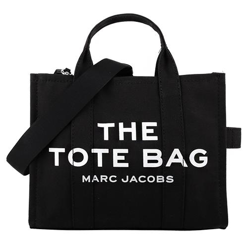 MARC JACOBS- TRAVELER 字母帆布兩用托特包(黑)中