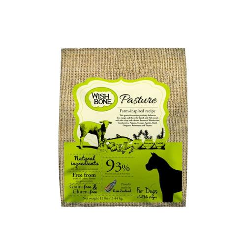 (送寵鮮食小包零食x1)WISH BONE 香草魔法-紐西蘭原野羊無穀狗香草糧12磅