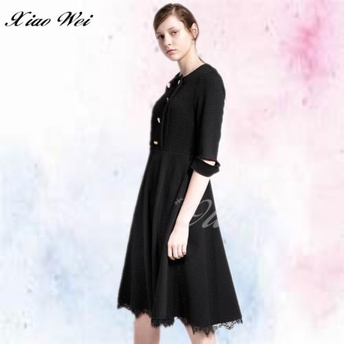 CHENG DA 秋冬專櫃精品時尚流行五分袖洋裝NO.258106-(出清款)