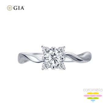 彩糖鑽工坊 GIA鑽石 30分 F/VS2 鑽石戒指 3EX+八心八箭+頂級北極光車工 四爪鑽戒