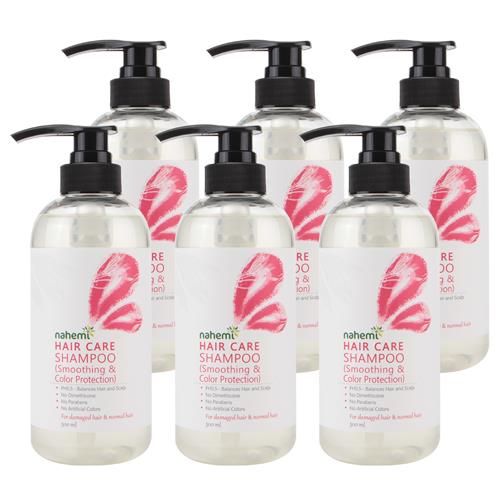 【Nahemi 娜禾蜜】無矽靈柔順護色洗髮露 500ml X6入