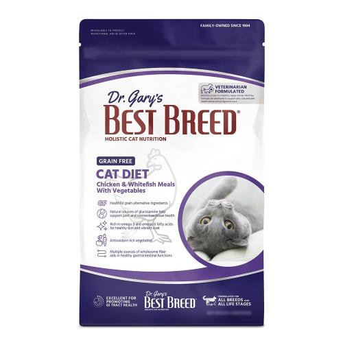 (5.4公斤)貝斯比BEST BREED低敏無穀系列 全齡貓配方X1包組
