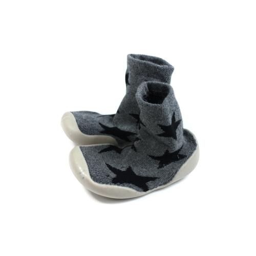 兒童鞋 懶人鞋 襪鞋 灰色 星星 小童 寶寶鞋 1939 no027