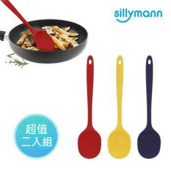 【韓國sillymann】 100%鉑金矽膠精品一體成型拌炒勺 (兩入組)