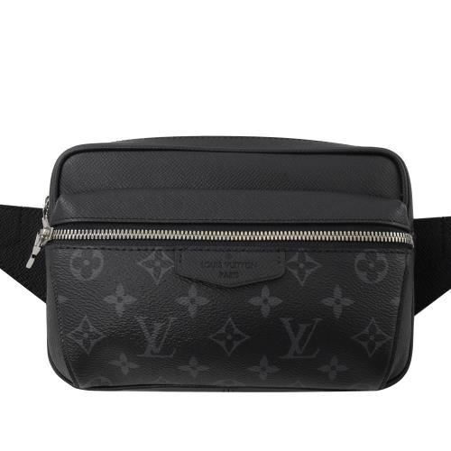 Louis Vuitton LV M30245 OUTDOOR 黑經典花紋腰包/胸口包