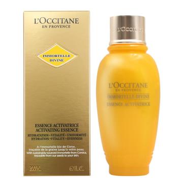 L'OCCITANE歐舒丹推出的蠟菊賦活菁露200ml，是一款專為成人設計的臉部與眼部精華液。採用法國原裝進口，適合各種膚質，具有保濕、舒敏與抗皺功效，能有效改善肌膚紋路與保養肌膚。產品儲存期限為3年，為國內專櫃公司貨，品質有保障。
