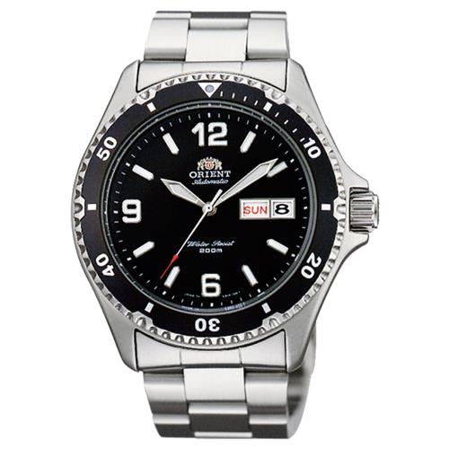 ORIENT東方錶  尖峰時刻自動上鍊機械運動腕錶-黑x41.5mm  FAA02001B9