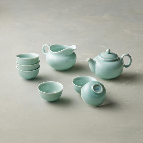 【安達窯】青瓷 - 傳承壺組 - 8件組(禮盒裝)