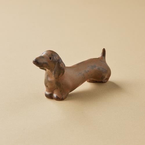 安達窯 - 日垚動物 - 臘腸狗 - 巧克力