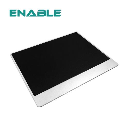 【ENABLE】極簡 鋁合金 超滑順滑鼠墊-加大版(防水抗髒污/30x24cm)