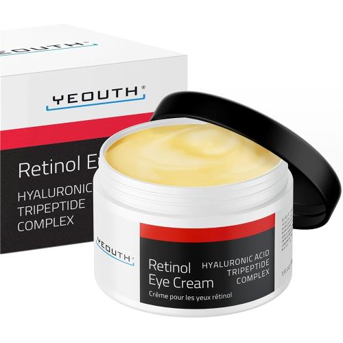 美國【YEOUTH】全效逆齡A醇眼霜(含2.5% A醇+玻尿酸+三肽複合物)