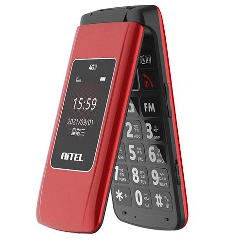 AiTEL 3.5吋4G摺疊手機A88-紅【愛買】