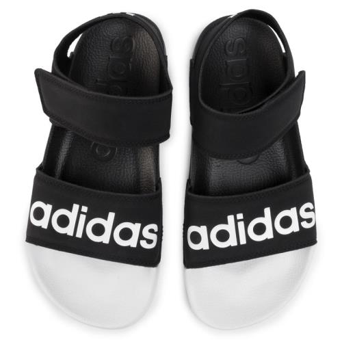 【adidas 愛迪達】adidas 涼鞋 男女款 運動 ADILETTE 黑白 F35416 【KAORACER】