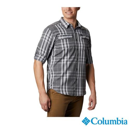 Columbia 哥倫比亞 男款-防曬50快排長袖襯衫-深灰 UAE06490DY