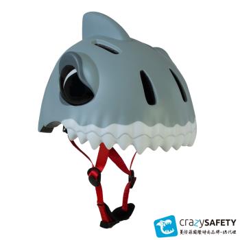 crazysafety丹麥品牌.3D安全帽.灰鯊魚.動物造型帽.學步帽.(適用平衡車.滑步車.滑板車.自行車.單車.直排輪.滑板)
