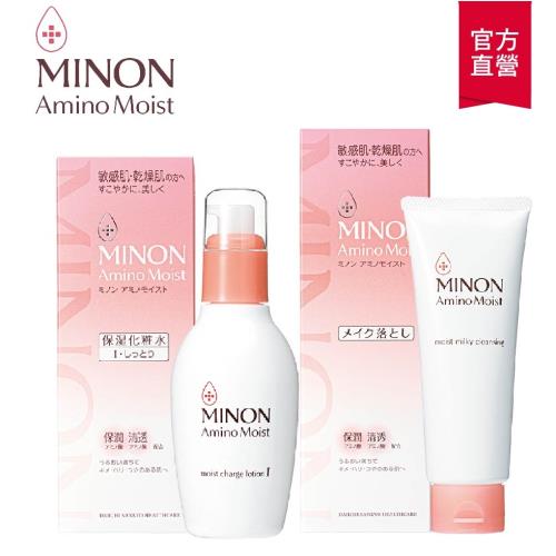 【MINON蜜濃】洗卸保養組(濃潤化妝水+卸妝乳)