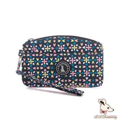 B.S.D.S冰山袋鼠 - 楓糖瑪芝 - 半圓手提零錢包 - 萬花筒【3027XF】