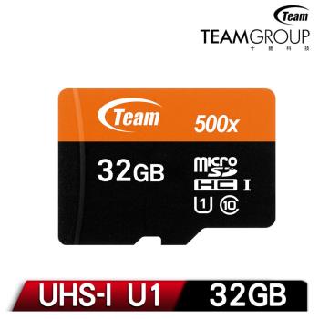 Team 十銓 32GB microSDHC UHS-I U1 C10記憶卡 80MB/s(含轉卡)