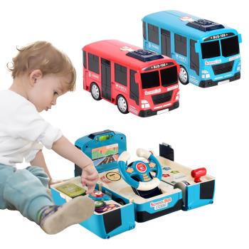 Colorland-益智玩具 玩具汽車 寶寶巴士模擬方向盤 音樂百變巴士