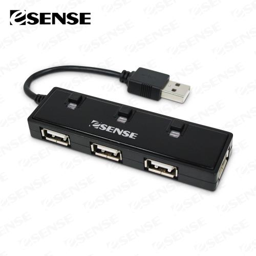 Esense U4 迷你4-PORT USB2.0 HUB集線器(01-GPH366-N)
