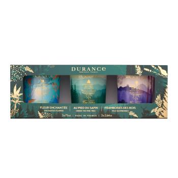 DURANCE朵昂思 香氛蠟燭三入組[冷松林間+原野覆盆子+戀戀情深]-公司貨