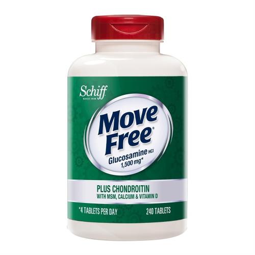 Schiff Move Free 益節葡萄糖胺+軟骨素+MSM+維生素D+鈣錠 240錠