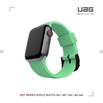 [U] Apple Watch 42/44/45/49mm 舒適矽膠錶帶-綠