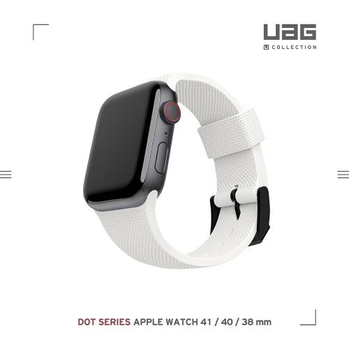 [U] Apple Watch 38/40/41mm 舒適矽膠錶帶-白