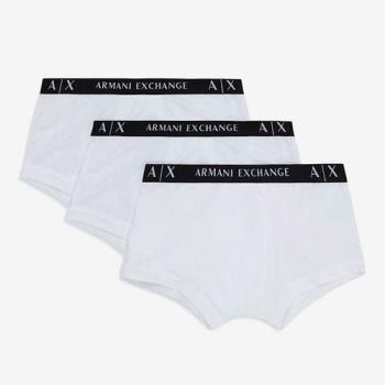 A/X 2021男時尚合身白色四角內褲3件組