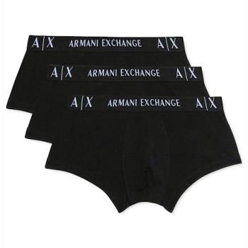 A/X 2021男時尚合身黑色四角內褲3件組
