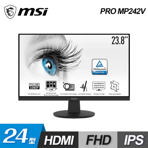【MSI 微星】PRO MP242V 24型 IPS液晶螢幕