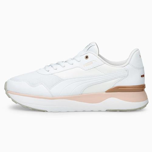 【現貨】PUMA R78 Voyage 女鞋 休閒 復古 皮革 透氣 減震 白 玫瑰金【運動世界】38072906