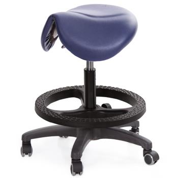 GXG 小馬鞍 工作椅 可前傾 塑膠踏圈+防刮輪 TW-81T9 EXK