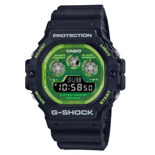CASIO G-SHOCK 街頭時尚半透夜光腕錶 DW-5900TS-1