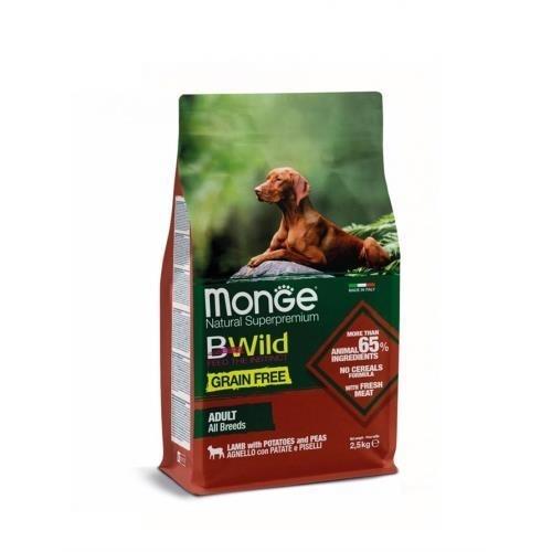 MONGE瑪恩吉BWILD真野無穀-成犬配方(羊肉+馬鈴薯+豌豆) 2.5kg (MB01502)(下標數量2+贈神仙磚)