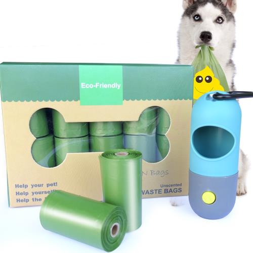 LED照明拾便器+寵物拾便袋20捲 環保拾便袋 垃圾袋 撿便袋