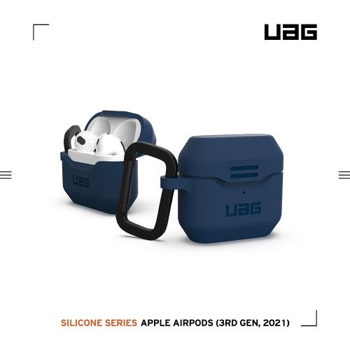 UAG AirPods 3 耐衝擊防塵矽膠保護殼-藍
