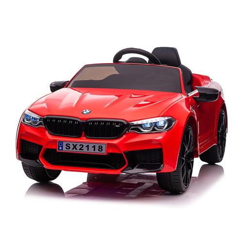【聰明媽咪兒童超跑】BMW M5 24V 飄移款 原廠授權 雙驅兒童電動車(SX2118烤漆紅)