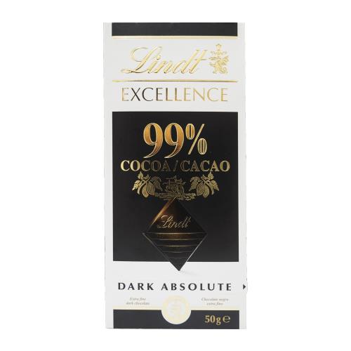 即期良品-【Lindt 瑞士蓮】極醇系列99%巧克力片-效期2024/06/30