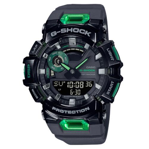 CASIO G-SHOCK 藍牙連線 半透明活力亮彩運動腕錶-黑 GBA-900SM-1A3