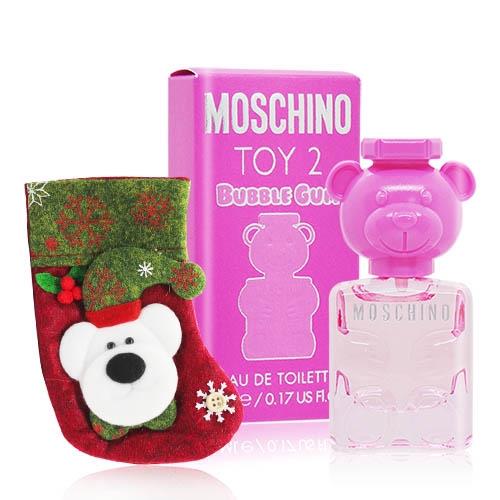 MOSCHINO 莫斯奇諾 粉紅泡泡熊聖誕香氛組 交換禮物
