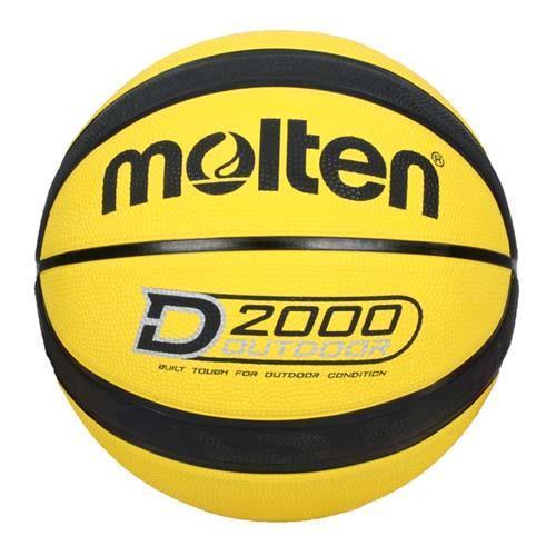 MOLTEN 12片深溝橡膠7號籃球-室外 戶外 7號球 訓練