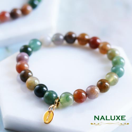 【Naluxe】高品玉化海洋碧玉開運手鍊(來自大海的幸運之石)