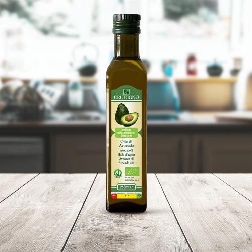 【布緯食聊】CRUDIGNO 義大利酪梨油/歐盟認證/義大利原裝進口/重金屬檢驗合格(二瓶裝)